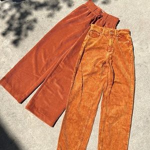 2 pairs BDG corduroy pants - XS & 25